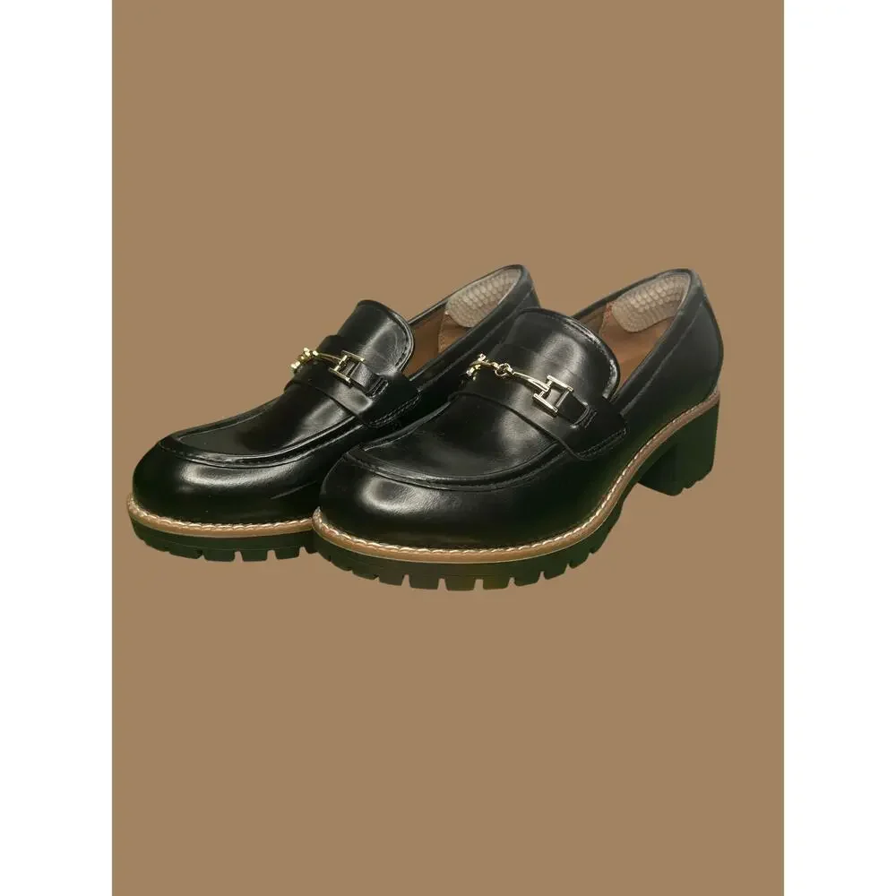 Dream Pairs women's Lug Sole Slip on Chunky Loafer
